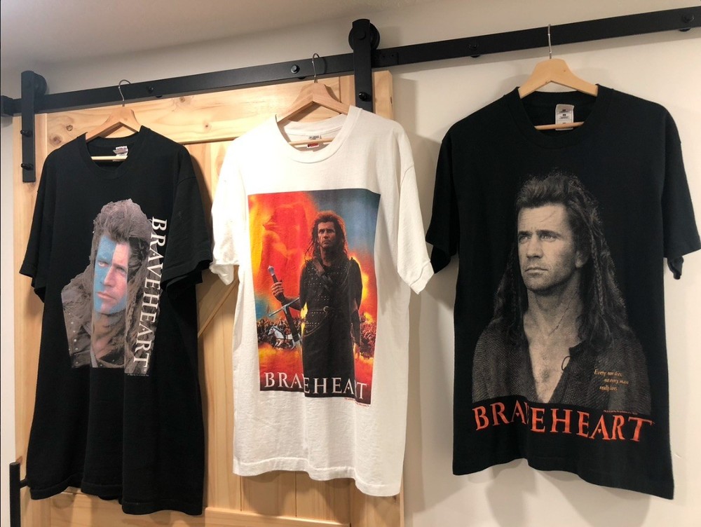 Vintage 1995 Official Braveheart Movie Promo T-Shirt Mel Gibson Scotland Sz XXL