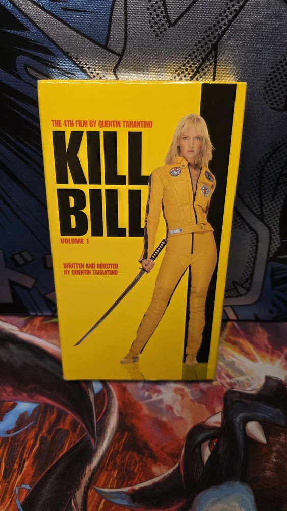Kill Bill Vol. 1 (VHS, 2004) Slipcover Quentin Tarantino and Uma Thurman