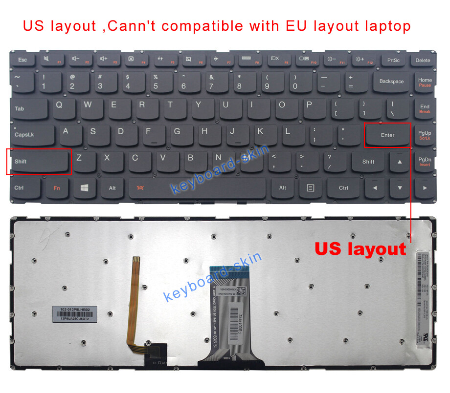 New For Lenovo S41 S41-35 S41-70 S41-75 U41-70 Keyboard Backlit MP-13P93INJ6864