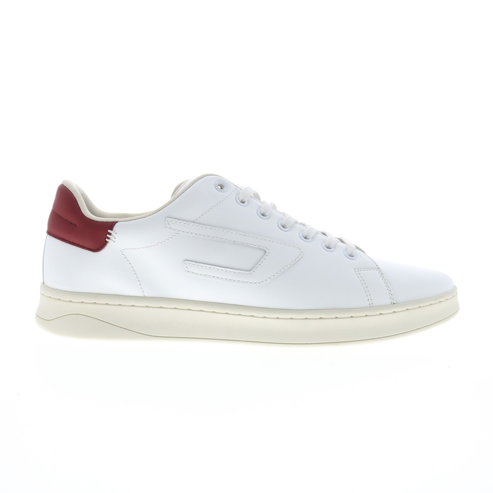 Diesel S-Athene Low Y02869-P4423-H9232 Mens White Sneakers Shoes 12.5