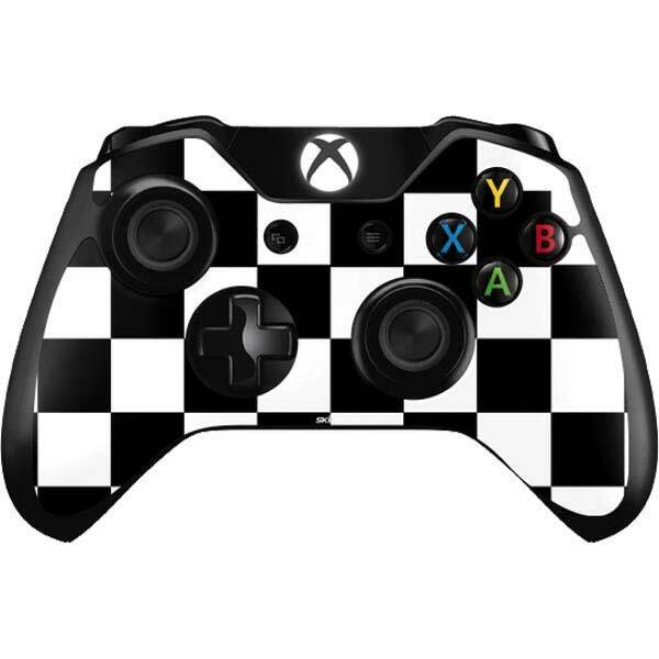 Checkerboard Xbox One Controller Skin - Black and White Checkered