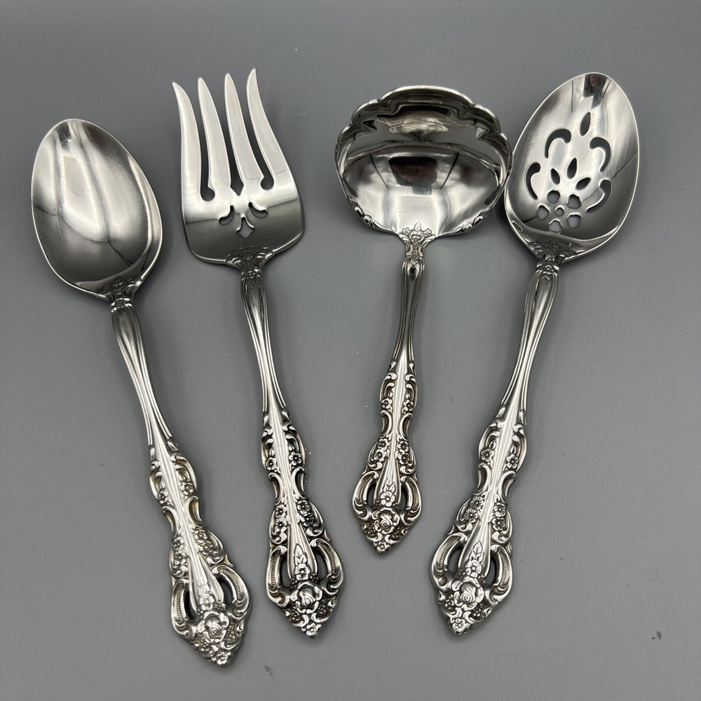 Oneida Michelangelo 4 Piece Serving Set Stainless Steel