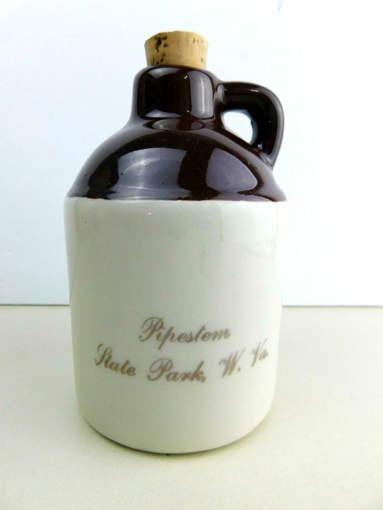 Vintage Pihestem State Park W.VA. WV West Virginia Small Moonshine Whiskey Jug