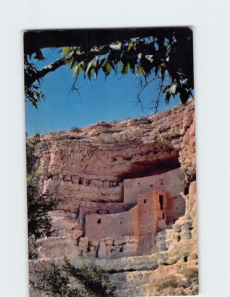 Postcard Cliff dwellings Montezuma Castle Camp Verde Arizona