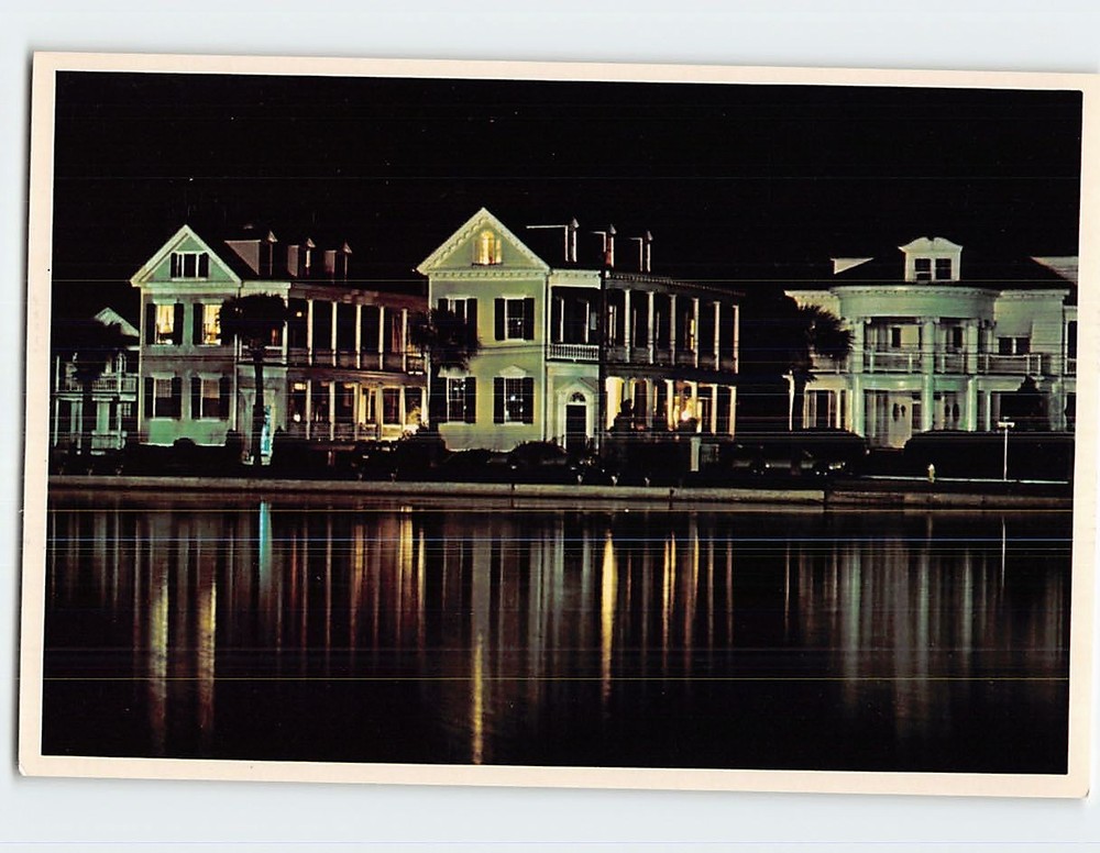 Postcard Colonial Lake Charleston South Carolina USA