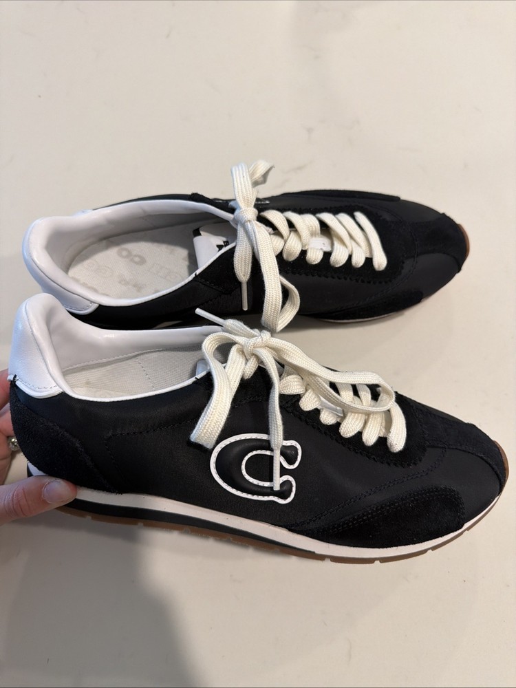 Coach Black Flat Sneaker Men’s Size 9 D NWOB $165