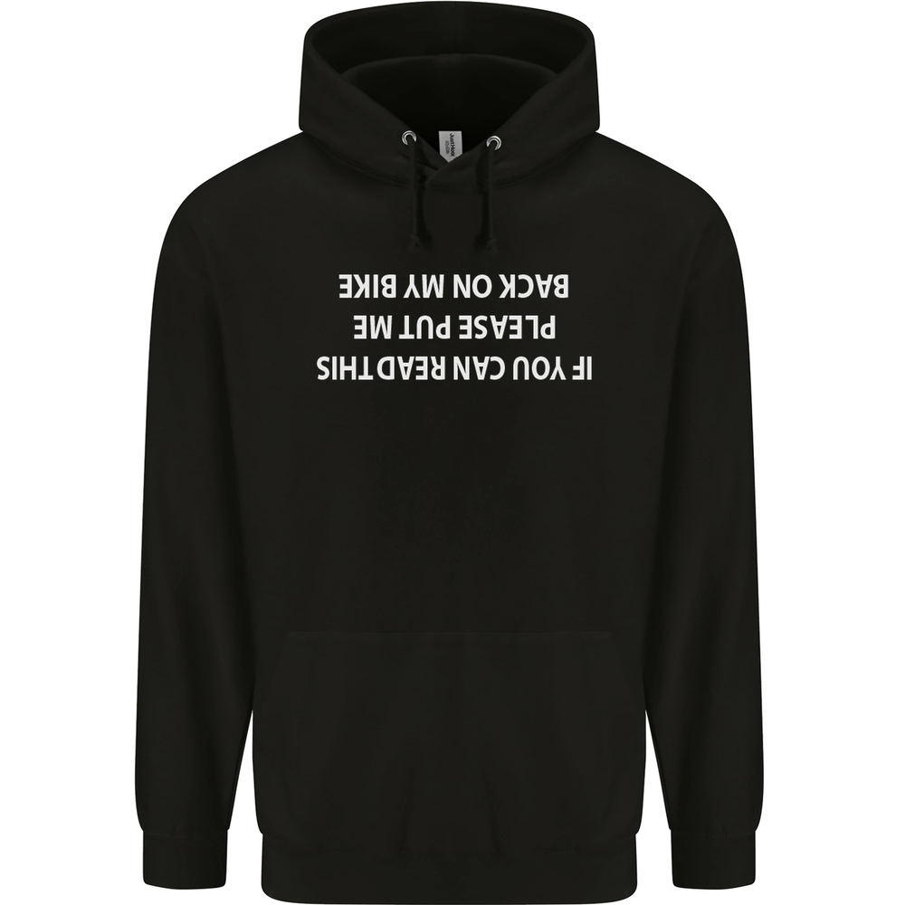Read this Cycling Cyclist Bicycle Funny Mens 80% Cotton Hoodie