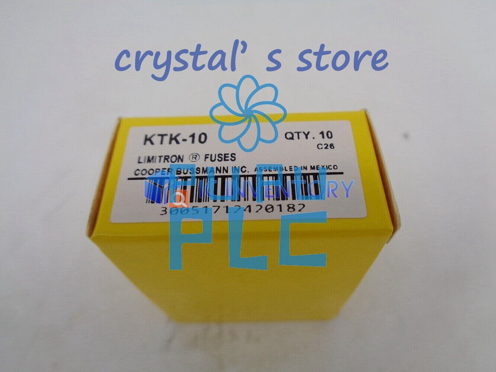 10pcs Bussmann KTK-10 10 Amp Limitron Fast Acting Supplementary Fuse 600V