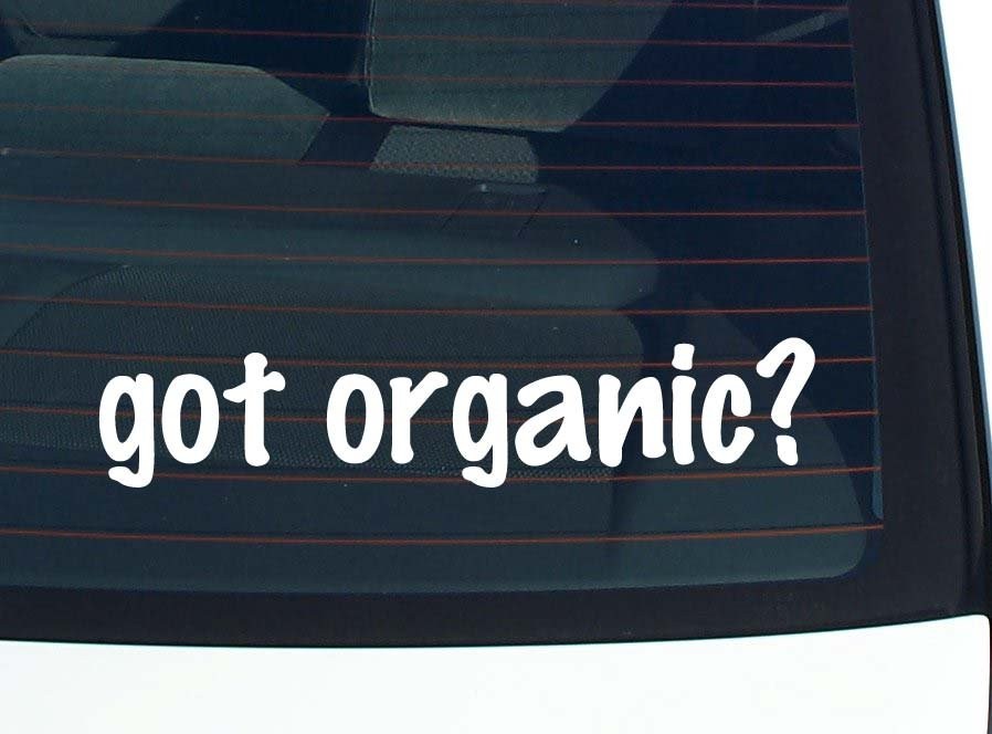 Organic Lover Car Decal Funny Bumper Sticker Vinyl Window Joke