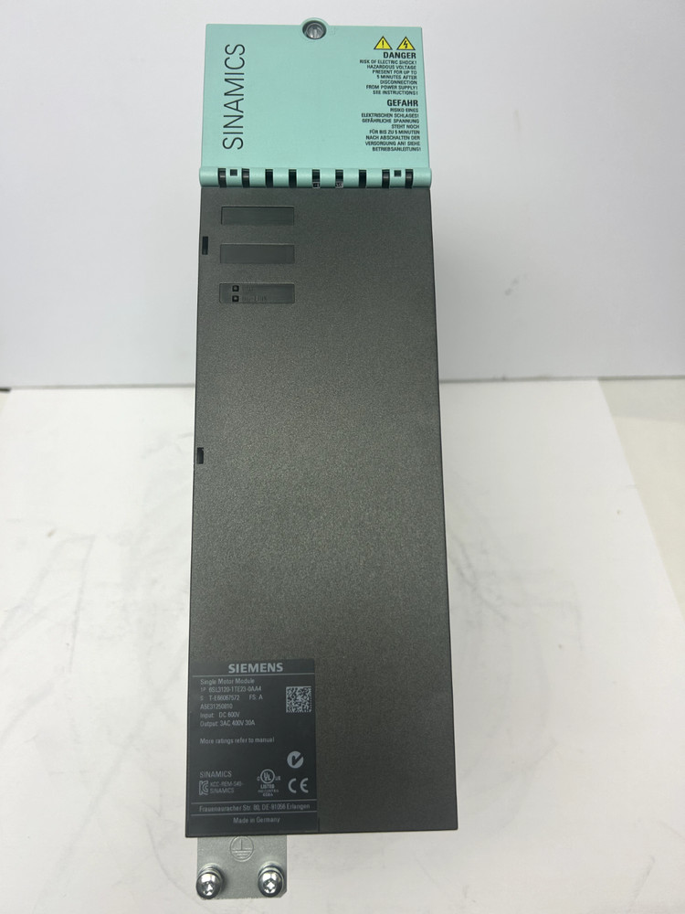 SIEMENS 6SL3120-1TE23-0AA4 SINGLE MOTOR MODULE Fully Tested Excellent Condition