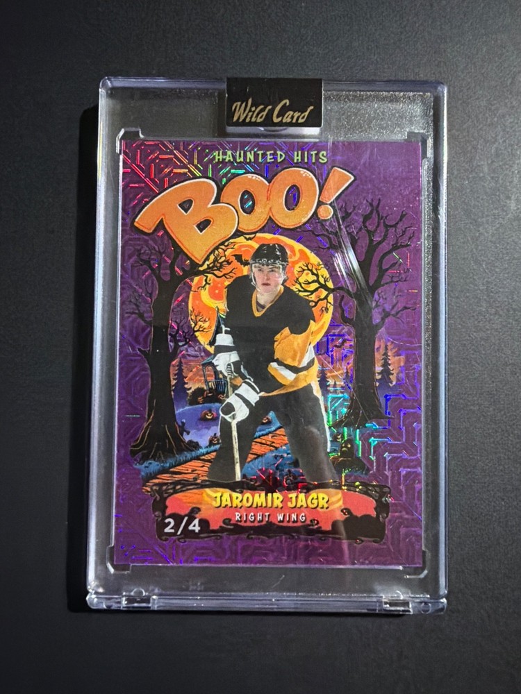 Jaromir Jagr 2/4 Refractor Haunted Hits Boo! Wild Card