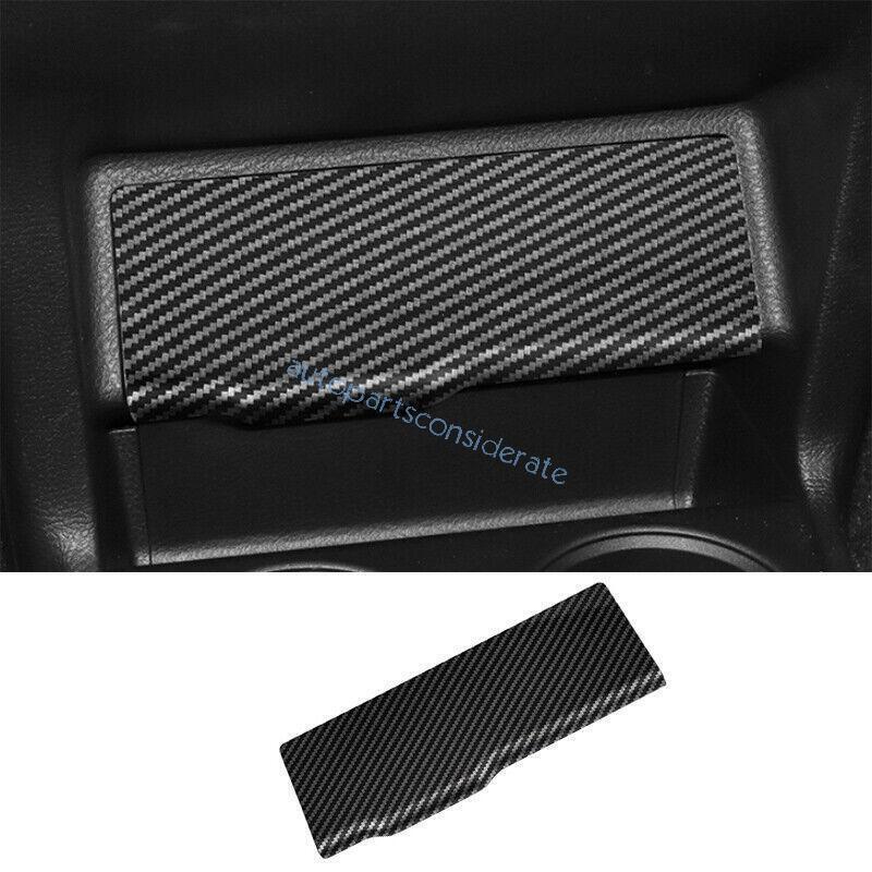 For Toyota Sienna 2021-2024 Carbon Fiber Look Rear Cigarette Lighter Cover Trim
