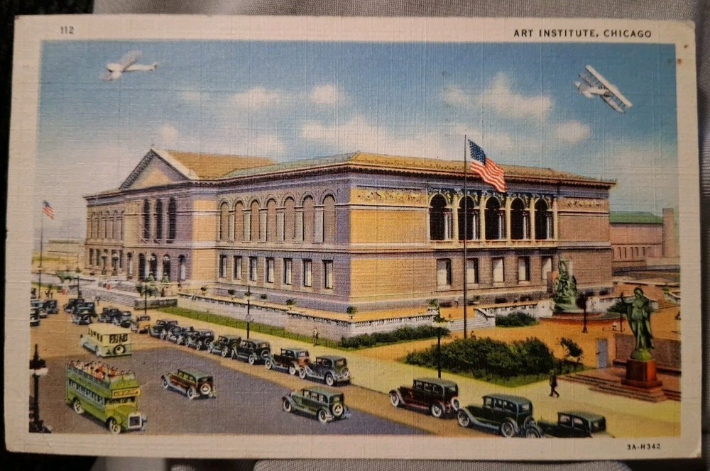 The Art Institute Of Chicago Michigan Avenue Adams St. 1920s Cars