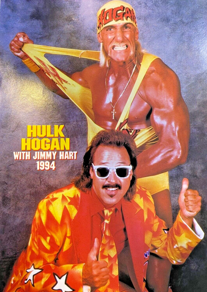 Magazine Illustration Pro Wrestler Hulk Hogan With Jimmy Hart