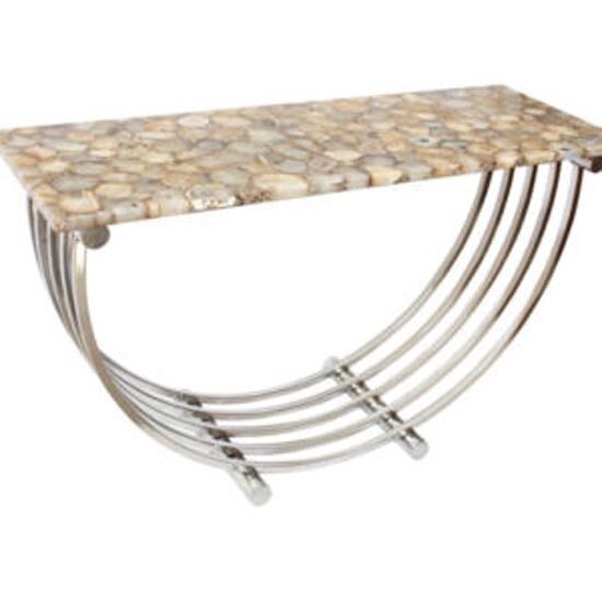 24x18 Agate Stone Table for Coffee Side Console or Countertop Decor