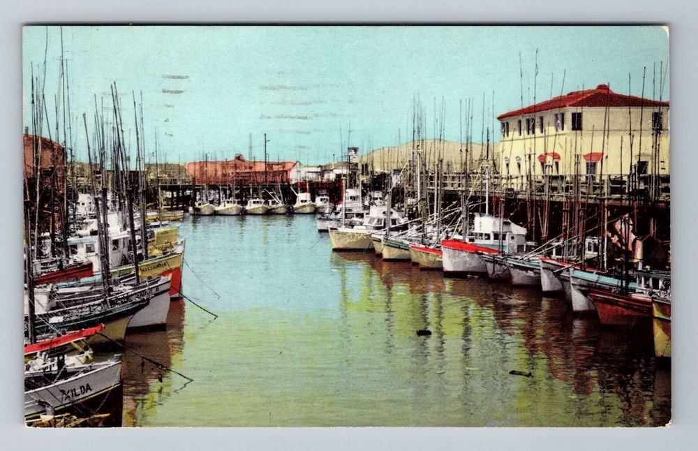San Francisco CA-California, Fisherman's Wharf, c1923 Vintage Postcard