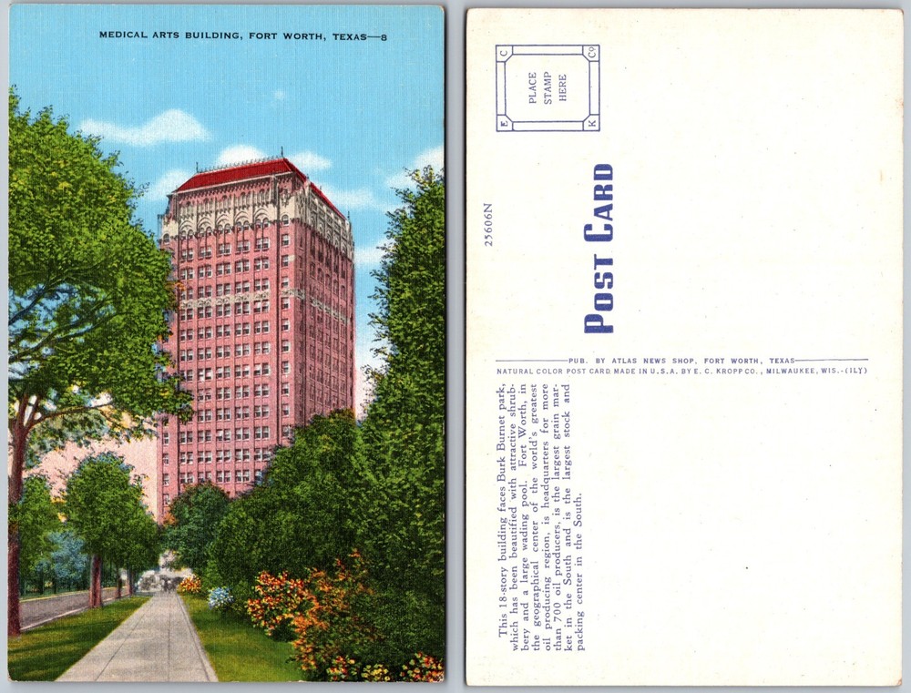 Medical Arts Building Fort Worth Texas Postcard