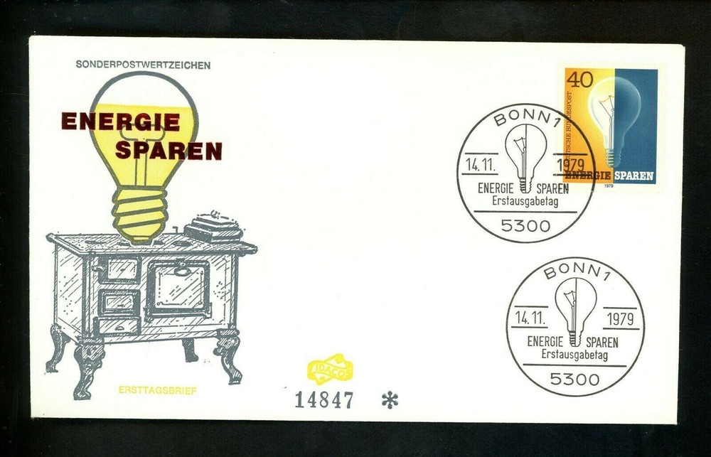 Postal History Germany FDC #1305 Energy Conservation 1979
