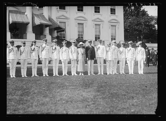Washington DC White House 1924 Veterans Party President Coolidge Red Cross