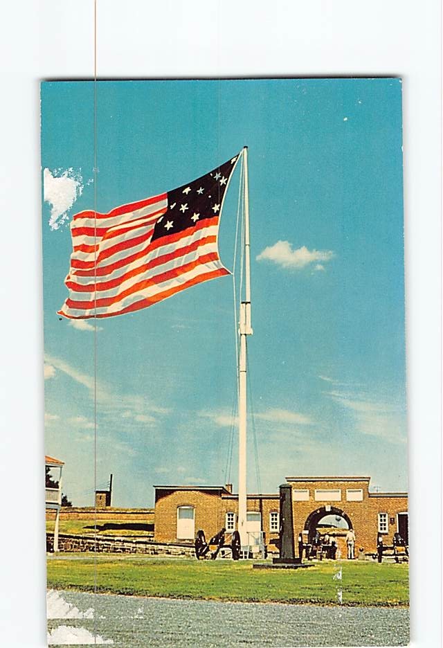 Postcard Fort McHenry National Monument & Shrine Baltimore Maryland USA