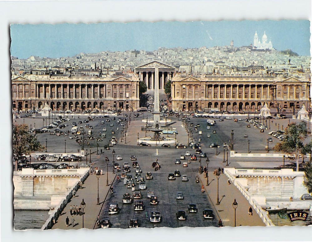 Postcard Place de la Concorde Paris France