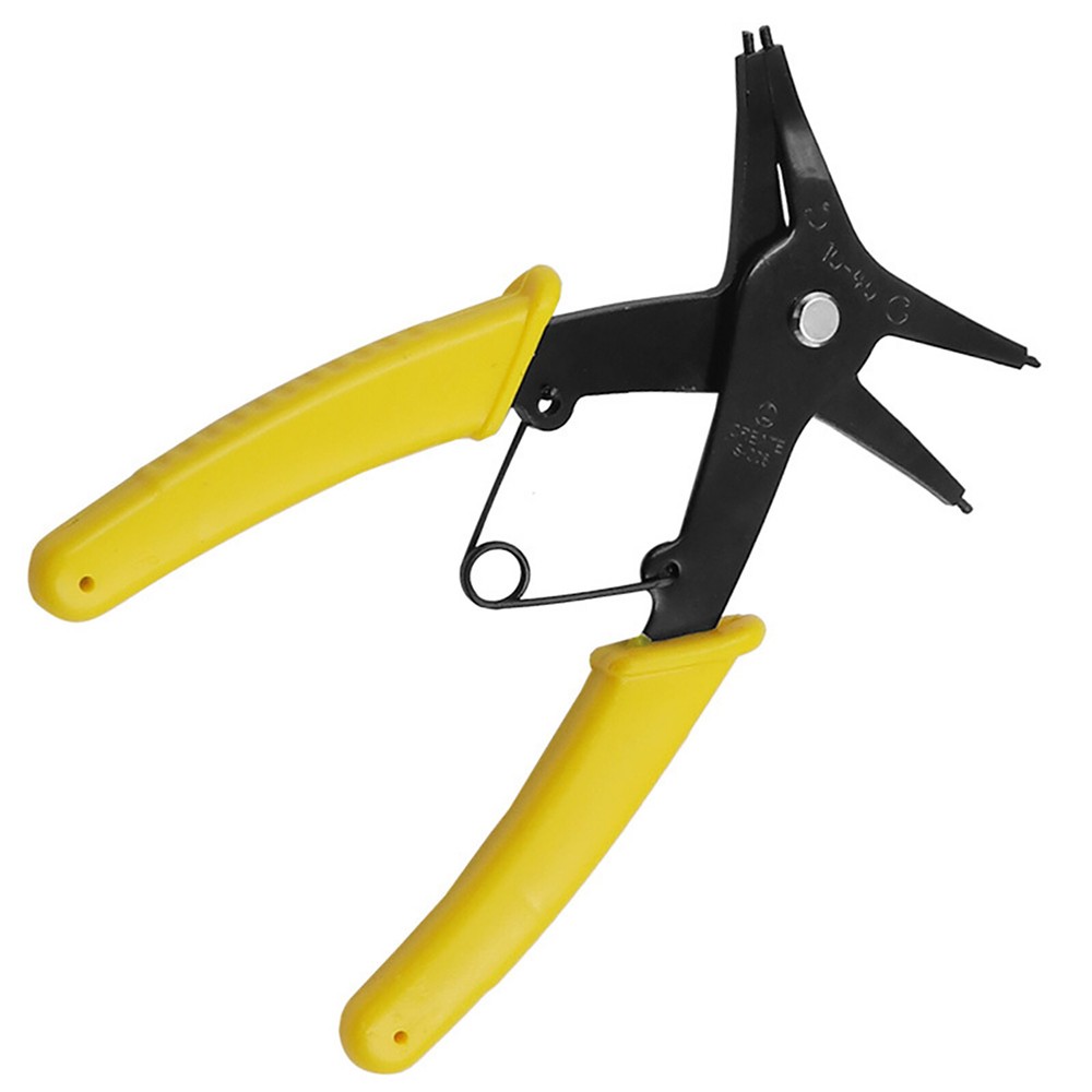 Yellow Circlip Pliers Internal External 2 in 1 Snap Ring Plier Combination