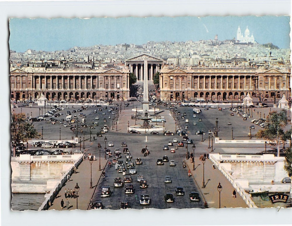 Postcard Place de la Concorde Paris France