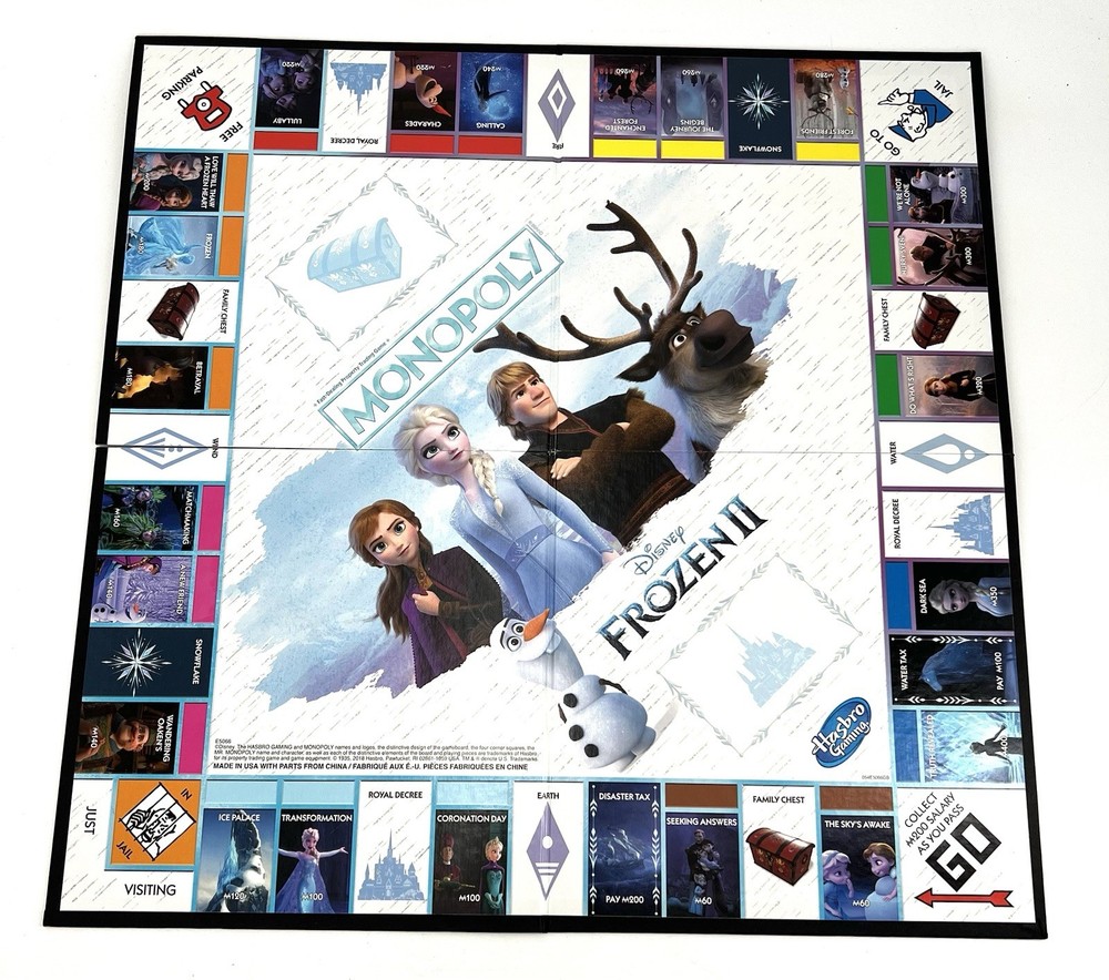 Hasbro Monopoly Disney Frozen II / 2 Board Game -  Replacement Game Board Only