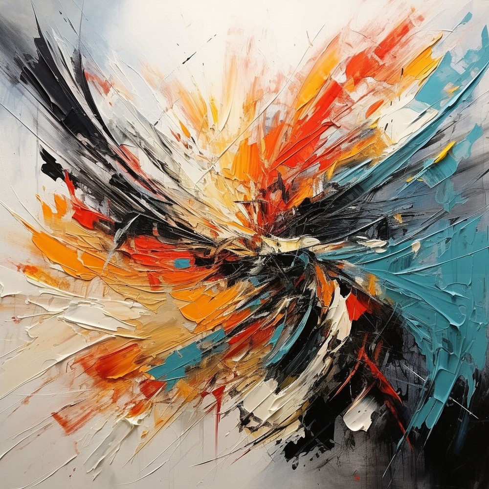 Handmade oil painting wall art color abstract texture home decor painting #264