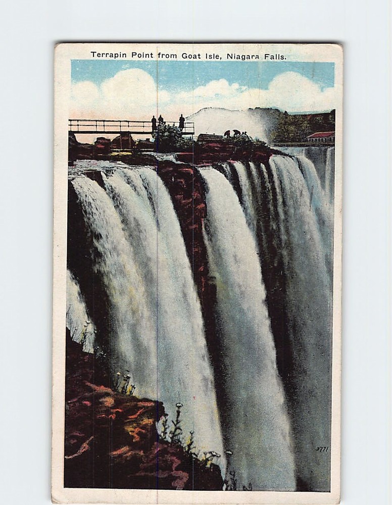 Postcard Terrapin Point American Falls Goat Isle Island Niagara Falls New York