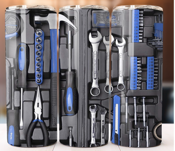 Tool Set Tumbler Mug 20 oz Stainless Steel
