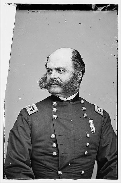 Photo:Ambrose E. Burnside Portrait 1860s Federal Army Civil War Officer