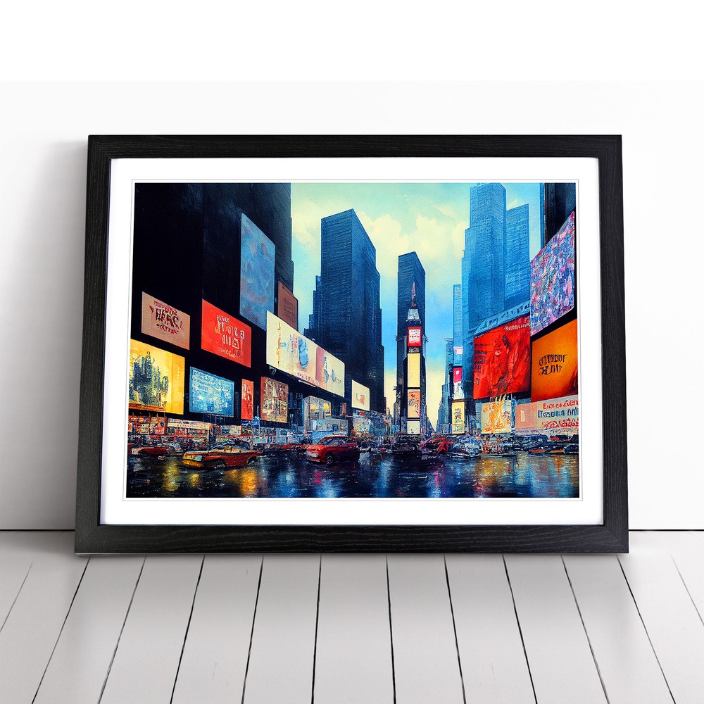 Times Square New York Vol.6 Wall Art Print Framed Canvas Picture Poster Decor