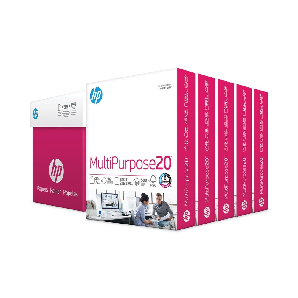 HP Papers 115100 96 Bright 20 lbs. Multipurpose Paper - WHT (5/Carton) New