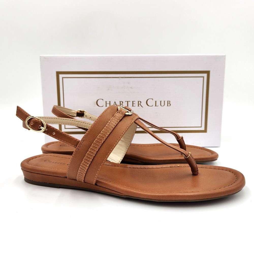 Charter Club Women's Braun Onelle Flat Sandals Size 8M
