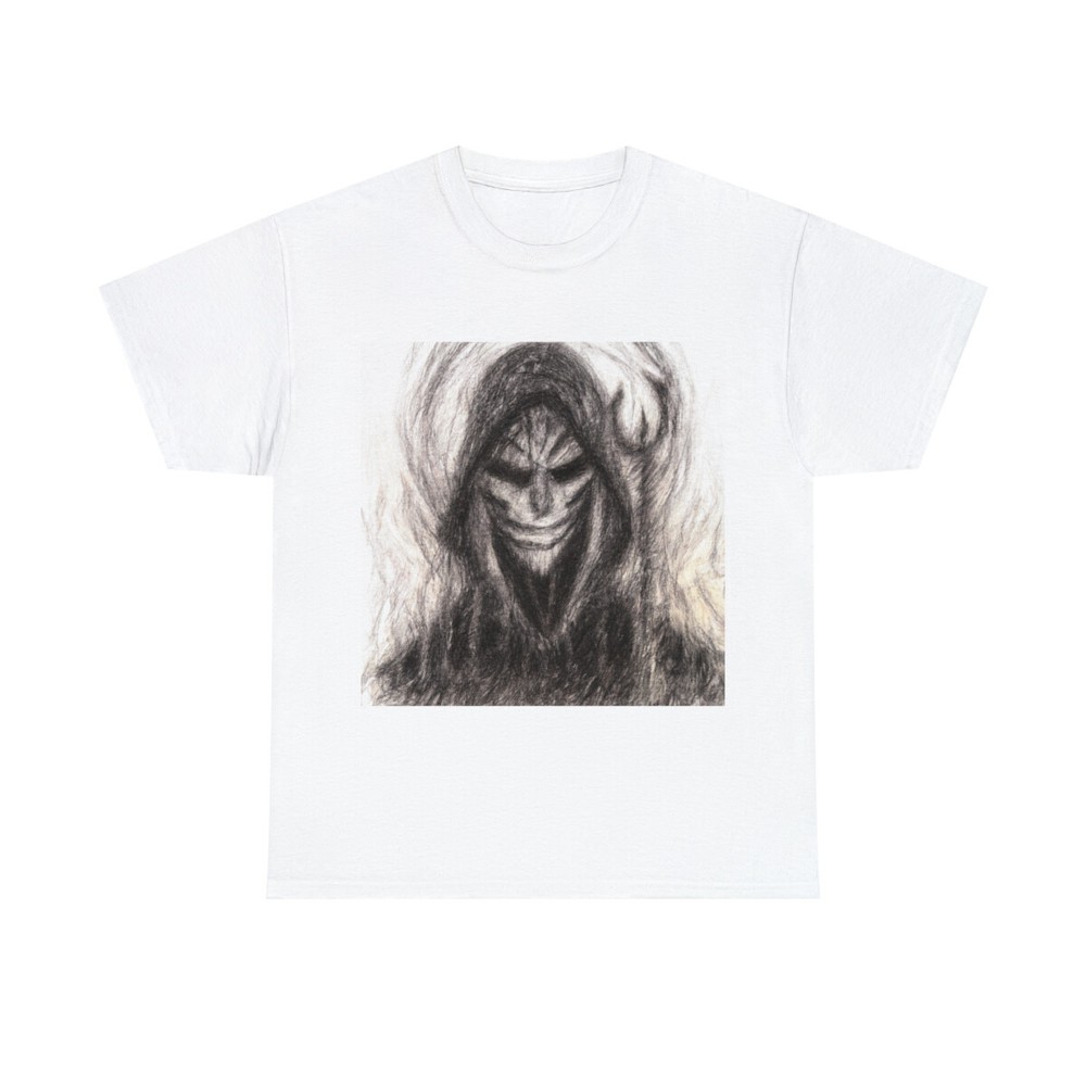 Dark Fantasy Art T Shirt Horror Goth Metal Band Tee Tour Halloween Grim Reaper