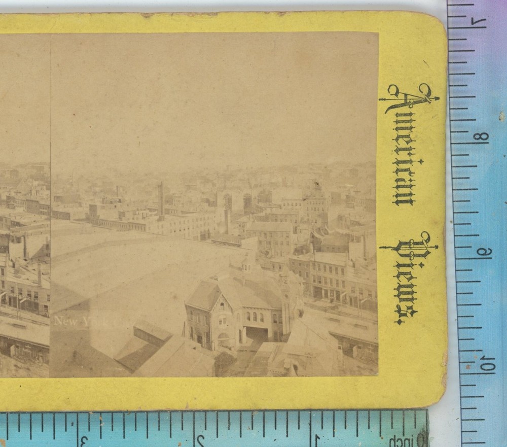 Birdseye New York City NY USA Stereoview