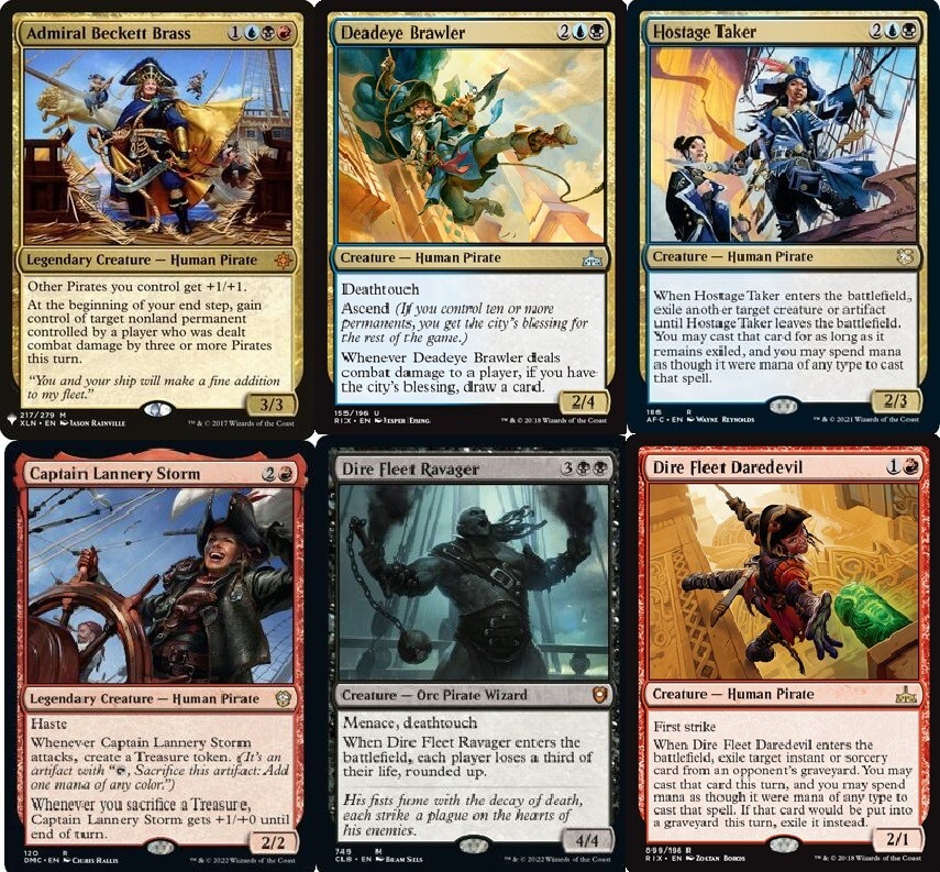 Admiral Beckett Brass PIRATES Grixis Commander Deck EDH MTG Magic Gathering NM