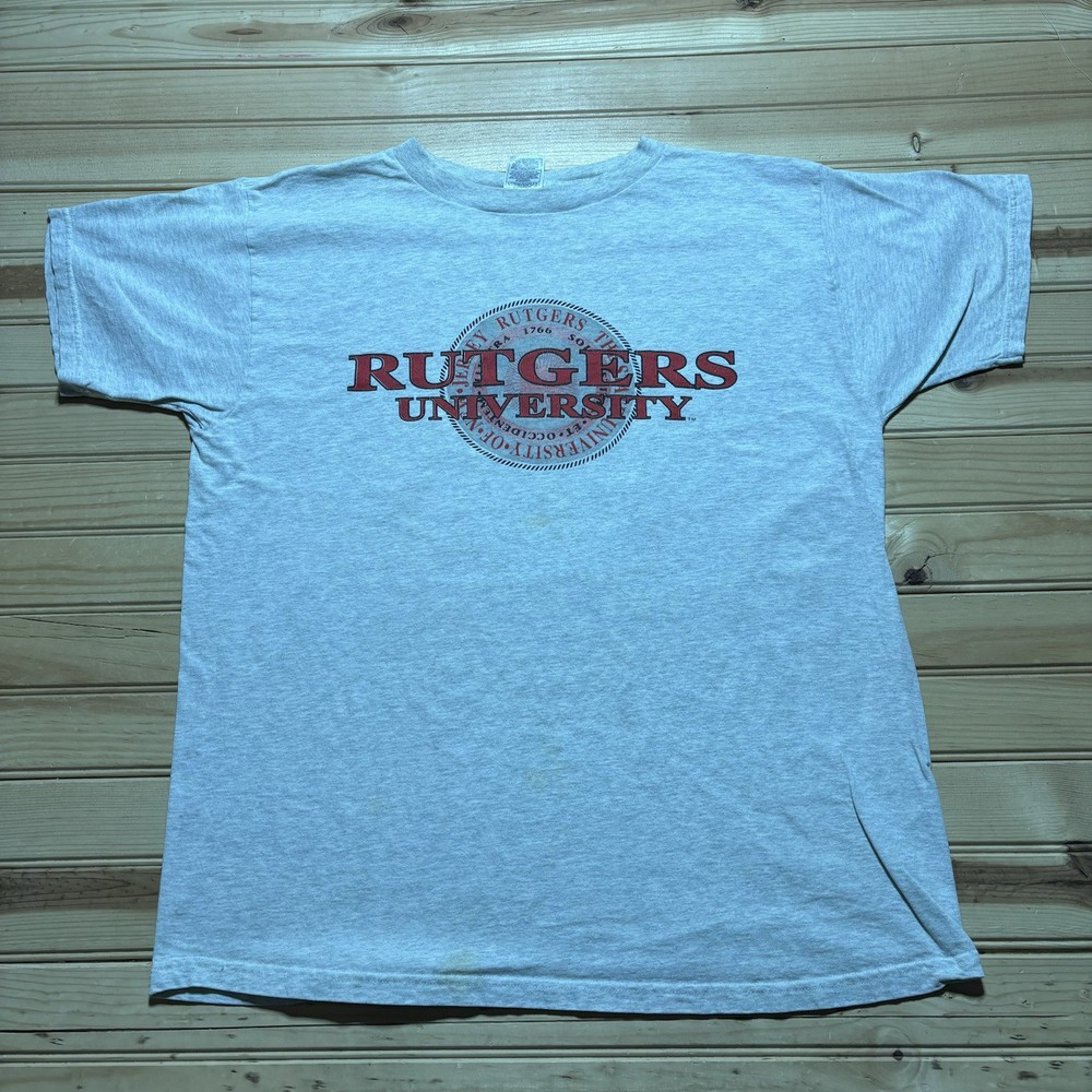 Vintage 90s Rutgers University Scarlet Knights College Shirt Size XL
