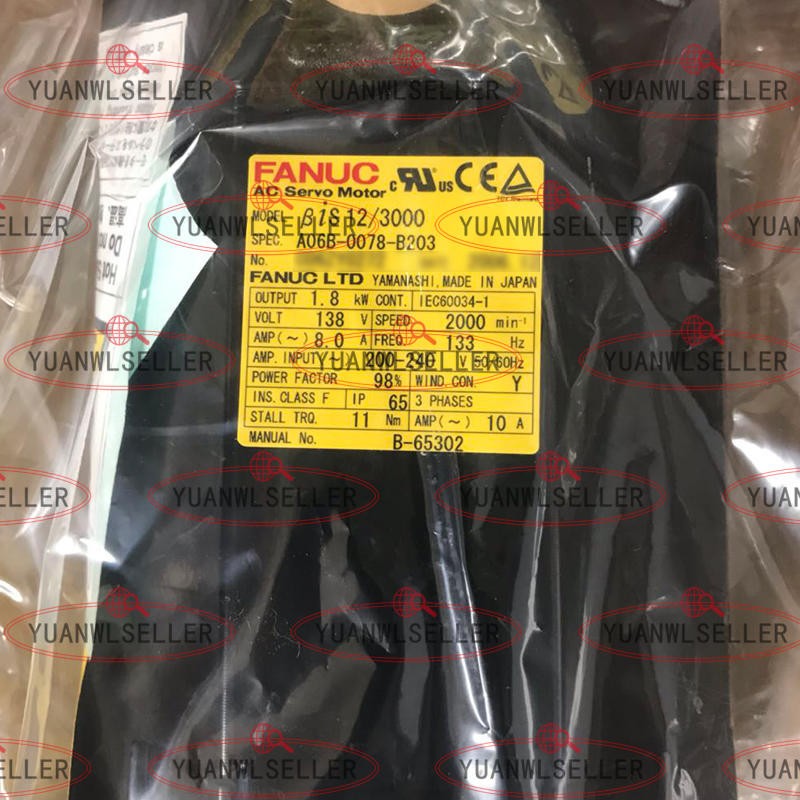 1PCS NEW FANUC SERVO MOTOR A06B-0078-B203