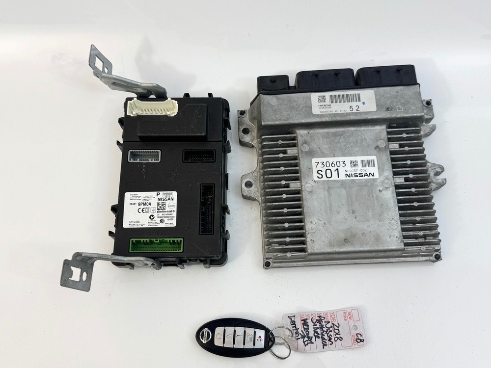 16-19 INFINITI QX60 3.5L ENGINE & BODY CONTROL MODULE ECM BCM W/ KEY FOB OEM
