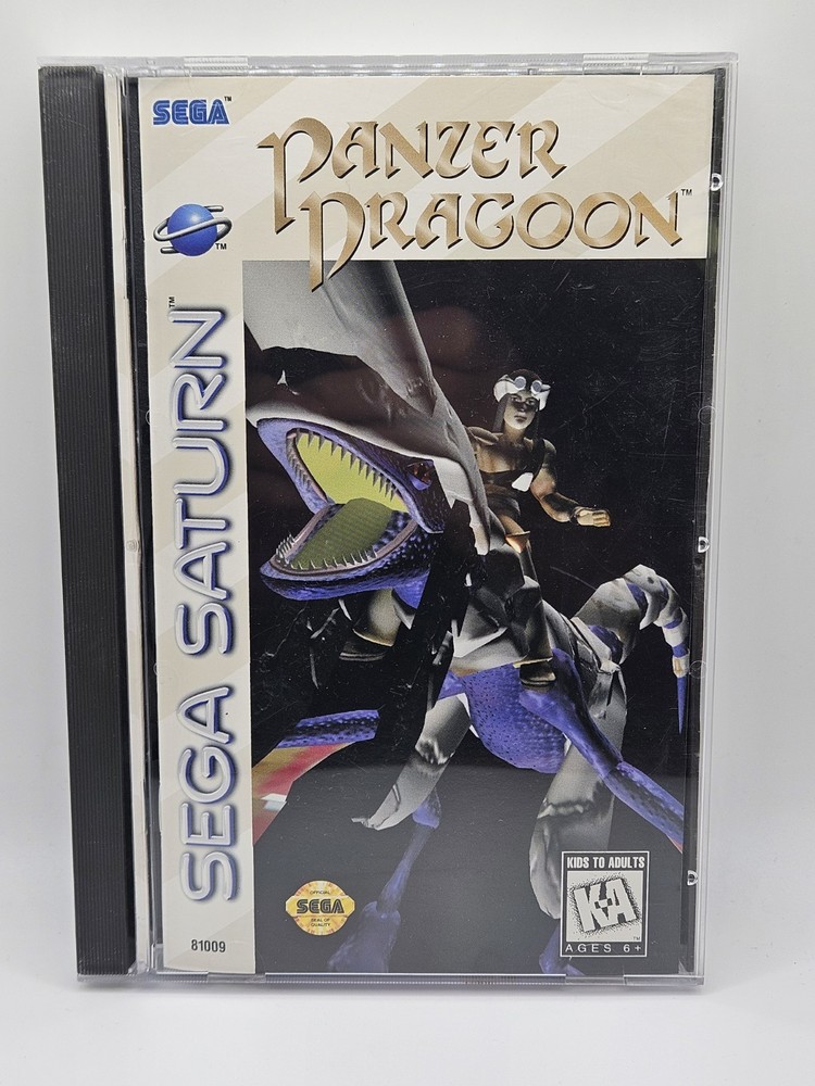 Panzer Dragoon (Sega Saturn, 1995) Complete Reg Card. Blockbuster Disc