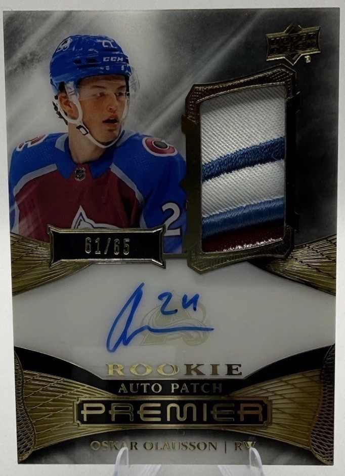 2022-23 Upper Deck Premier - Acetate Rookie Auto Patch Oskar Olausson #AR-OO...