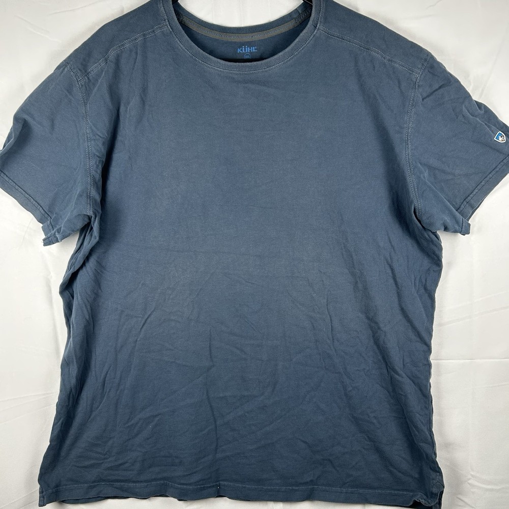 Kuhl Men's Wildfibre Organic Cotton Blue Short Sleeve 2XL T-Shirt Base Layer Tee