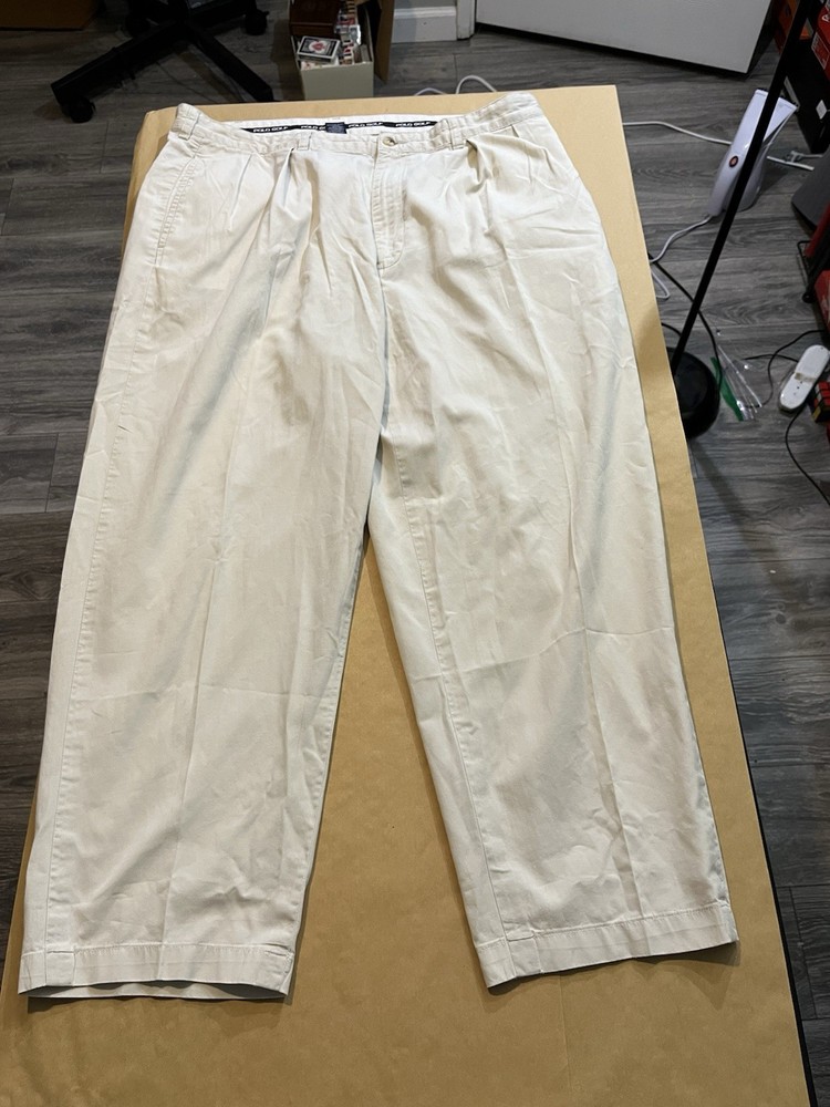 Polo Ralph Lauren Pants Mens 38x30 Golf Chino Crest USA Preppy Vintage
