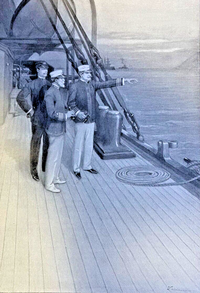 Richmond Pearon Hobson Sinking of the Merrimac Spanish War Illustrated