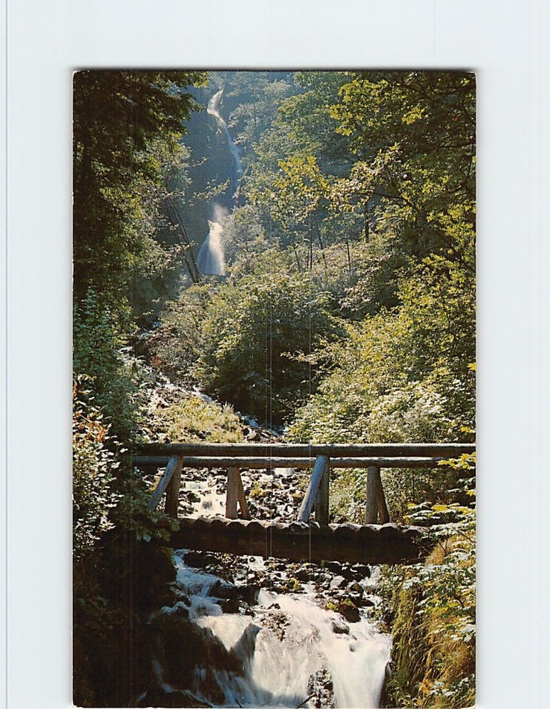 Postcard Wahkeenah Falls Columbia River Gorge Oregon USA