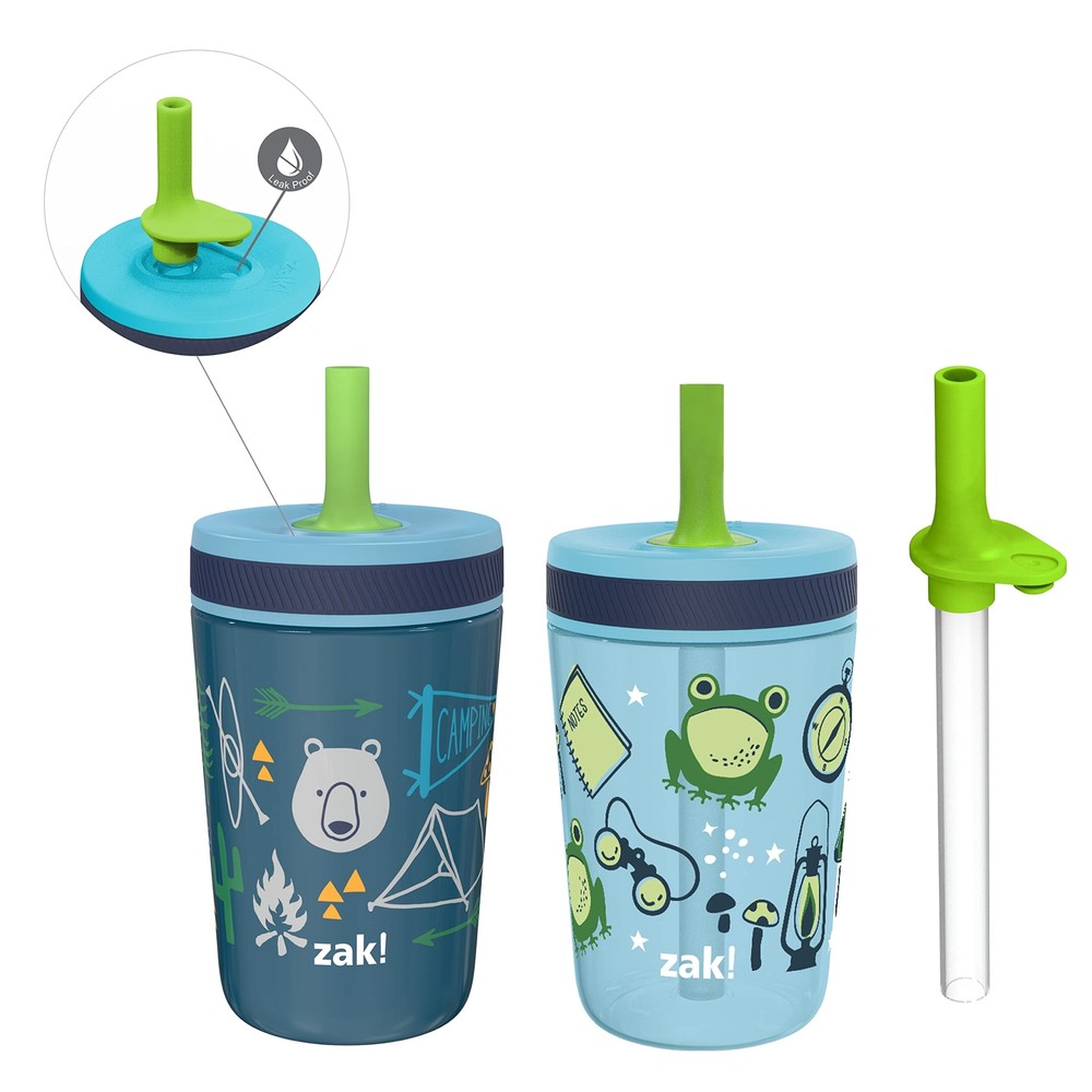 Campout Kelso Leakproof Tumbler Set with Screwon Lid and Straw Fo Bundle