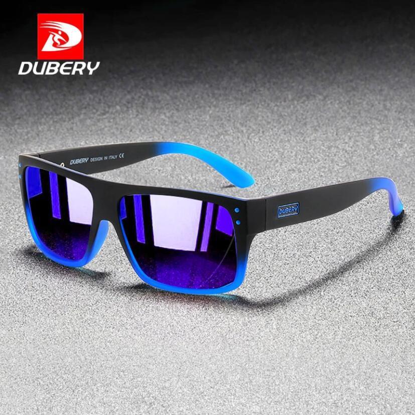 DUBERY Men Women Polarized Square Sunglasses Driving Fishing Sport Glasses New