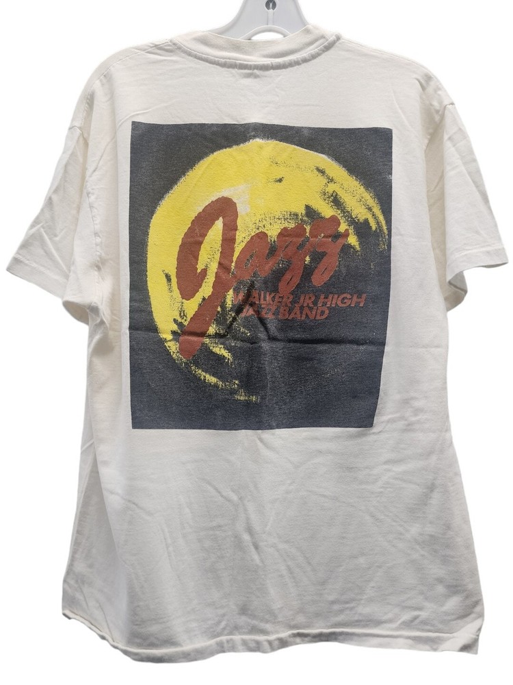 90s Jazz Walker Jr High School Band Vintage Single Stitch Large Tee  